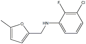 3-chloro-2-fluoro-N-[(5-methylfuran-2-yl)methyl]aniline Structure