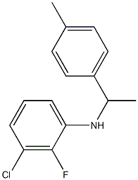 3-chloro-2-fluoro-N-[1-(4-methylphenyl)ethyl]aniline 구조식 이미지