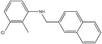 3-chloro-2-methyl-N-(naphthalen-2-ylmethyl)aniline Structure