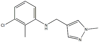 3-chloro-2-methyl-N-[(1-methyl-1H-pyrazol-4-yl)methyl]aniline Structure
