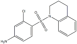 3-chloro-4-(1,2,3,4-tetrahydroquinoline-1-sulfonyl)aniline Structure
