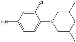 3-chloro-4-(3,5-dimethylpiperidin-1-yl)aniline 구조식 이미지