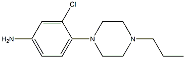 3-chloro-4-(4-propylpiperazin-1-yl)aniline 구조식 이미지