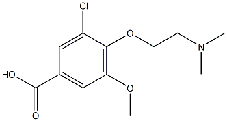 3-chloro-4-[2-(dimethylamino)ethoxy]-5-methoxybenzoic acid 구조식 이미지