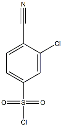 3-chloro-4-cyanobenzene-1-sulfonyl chloride Structure