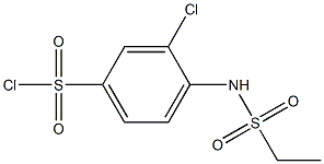 3-chloro-4-ethanesulfonamidobenzene-1-sulfonyl chloride 구조식 이미지