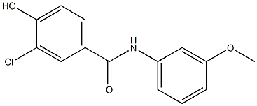 3-chloro-4-hydroxy-N-(3-methoxyphenyl)benzamide 구조식 이미지