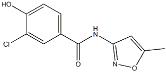 3-chloro-4-hydroxy-N-(5-methyl-1,2-oxazol-3-yl)benzamide Structure