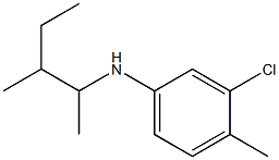 3-chloro-4-methyl-N-(3-methylpentan-2-yl)aniline Structure