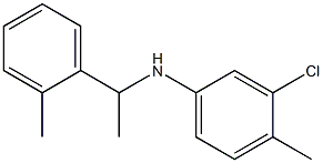 3-chloro-4-methyl-N-[1-(2-methylphenyl)ethyl]aniline 구조식 이미지