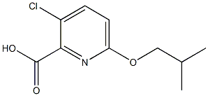 3-chloro-6-(2-methylpropoxy)pyridine-2-carboxylic acid Structure