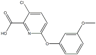 3-chloro-6-(3-methoxyphenoxy)pyridine-2-carboxylic acid 구조식 이미지