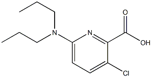 3-chloro-6-(dipropylamino)pyridine-2-carboxylic acid Structure