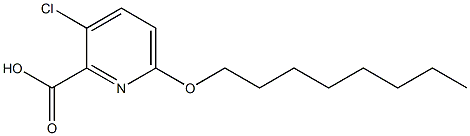 3-chloro-6-(octyloxy)pyridine-2-carboxylic acid 구조식 이미지