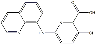 3-chloro-6-(quinolin-8-ylamino)pyridine-2-carboxylic acid Structure