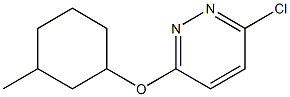 3-chloro-6-[(3-methylcyclohexyl)oxy]pyridazine Structure