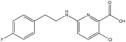 3-chloro-6-{[2-(4-fluorophenyl)ethyl]amino}pyridine-2-carboxylic acid Structure