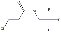 3-chloro-N-(2,2,2-trifluoroethyl)propanamide Structure