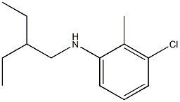 3-chloro-N-(2-ethylbutyl)-2-methylaniline 구조식 이미지