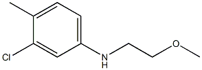 3-chloro-N-(2-methoxyethyl)-4-methylaniline Structure