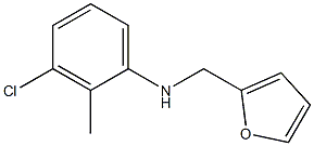 3-chloro-N-(furan-2-ylmethyl)-2-methylaniline 구조식 이미지