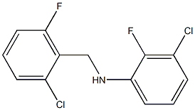 3-chloro-N-[(2-chloro-6-fluorophenyl)methyl]-2-fluoroaniline Structure