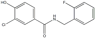 3-chloro-N-[(2-fluorophenyl)methyl]-4-hydroxybenzamide 구조식 이미지