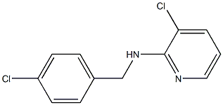 3-chloro-N-[(4-chlorophenyl)methyl]pyridin-2-amine 구조식 이미지