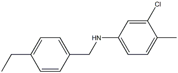 3-chloro-N-[(4-ethylphenyl)methyl]-4-methylaniline Structure