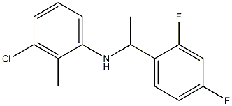 3-chloro-N-[1-(2,4-difluorophenyl)ethyl]-2-methylaniline 구조식 이미지