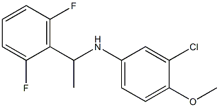3-chloro-N-[1-(2,6-difluorophenyl)ethyl]-4-methoxyaniline 구조식 이미지