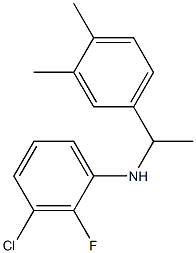 3-chloro-N-[1-(3,4-dimethylphenyl)ethyl]-2-fluoroaniline Structure