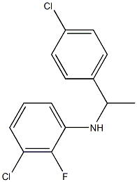 3-chloro-N-[1-(4-chlorophenyl)ethyl]-2-fluoroaniline Structure