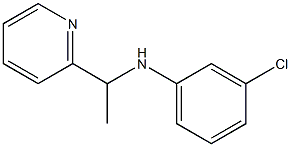 3-chloro-N-[1-(pyridin-2-yl)ethyl]aniline Structure