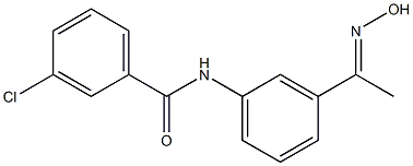 3-chloro-N-{3-[1-(hydroxyimino)ethyl]phenyl}benzamide Structure