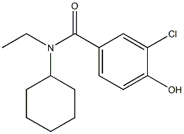 3-chloro-N-cyclohexyl-N-ethyl-4-hydroxybenzamide Structure
