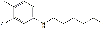 3-chloro-N-hexyl-4-methylaniline Structure