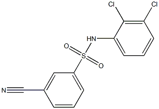 3-cyano-N-(2,3-dichlorophenyl)benzene-1-sulfonamide Structure