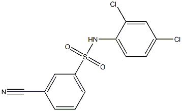 3-cyano-N-(2,4-dichlorophenyl)benzene-1-sulfonamide 구조식 이미지