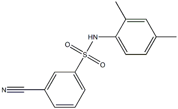 3-cyano-N-(2,4-dimethylphenyl)benzenesulfonamide Structure