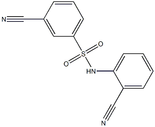 3-cyano-N-(2-cyanophenyl)benzenesulfonamide Structure