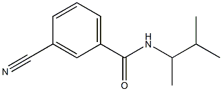 3-cyano-N-(3-methylbutan-2-yl)benzamide Structure