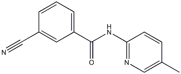 3-cyano-N-(5-methylpyridin-2-yl)benzamide Structure