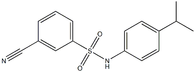 3-cyano-N-[4-(propan-2-yl)phenyl]benzene-1-sulfonamide Structure