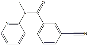 3-cyano-N-methyl-N-(pyridin-2-yl)benzamide 구조식 이미지