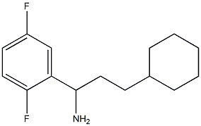 3-cyclohexyl-1-(2,5-difluorophenyl)propan-1-amine 구조식 이미지