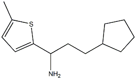3-cyclopentyl-1-(5-methylthiophen-2-yl)propan-1-amine Structure