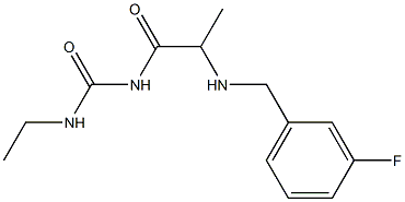 3-ethyl-1-(2-{[(3-fluorophenyl)methyl]amino}propanoyl)urea Structure