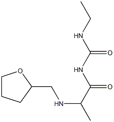 3-ethyl-1-{2-[(oxolan-2-ylmethyl)amino]propanoyl}urea Structure