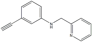 3-ethynyl-N-(pyridin-2-ylmethyl)aniline Structure